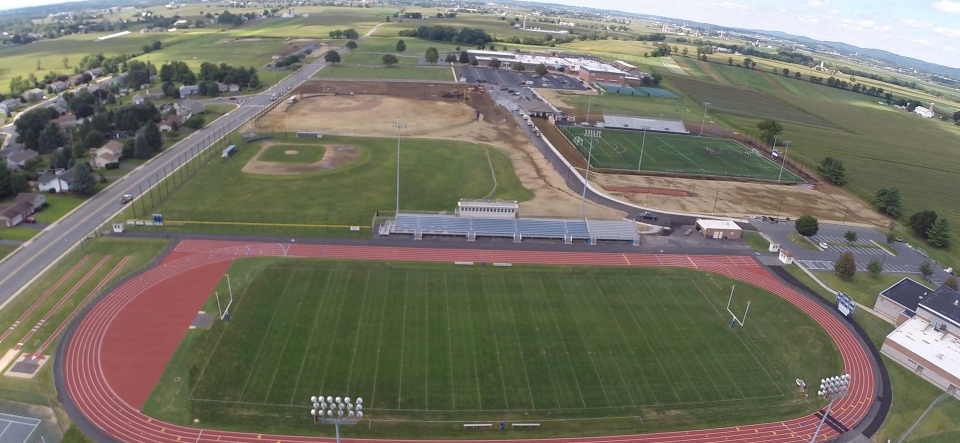 Athletic Fields, Parking and Walking Trails