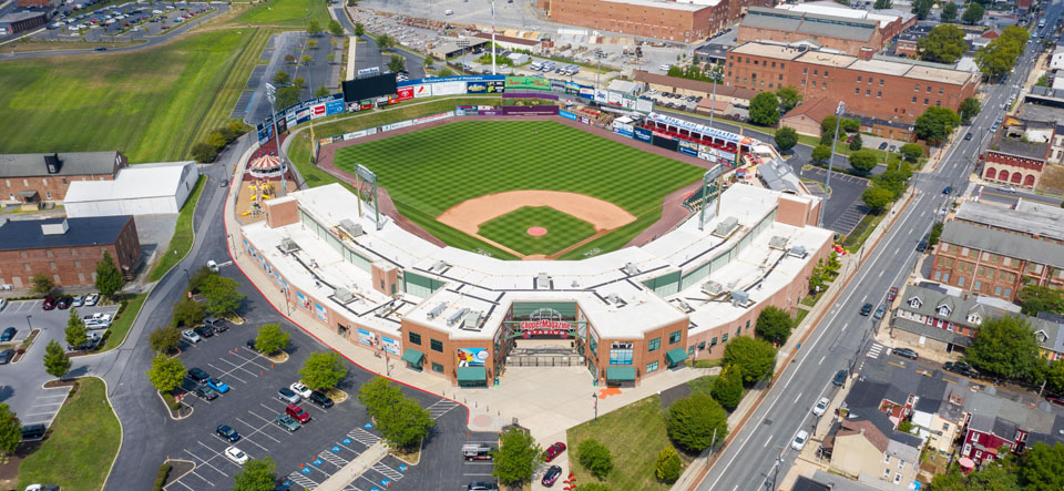 aerial of clipper magazine stadium