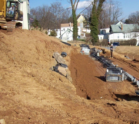 utility installation at apartment complex in middletown pa