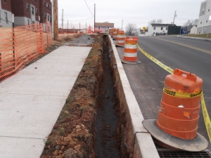 Utilities trench