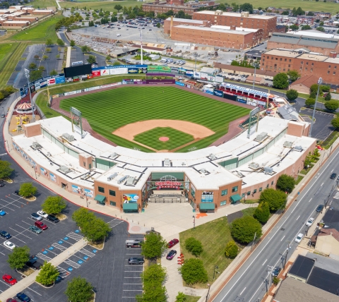 aerial of clipper magazine stadium