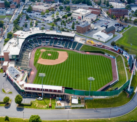aerial of clipper magazine stadium