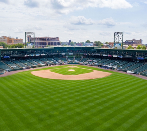 aerial of clipper magazine stadium