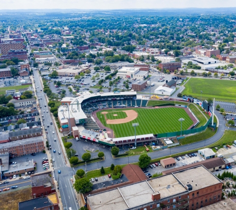 aerial of clipper magazine stadium