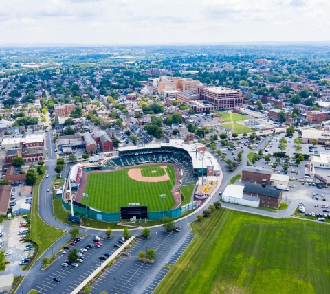 aerial of clipper magazine stadium