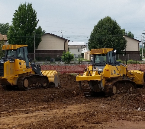 site work at multi unit student housing in middletown pa