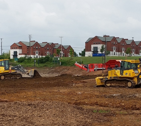 site work at multi unit student housing in middletown pa