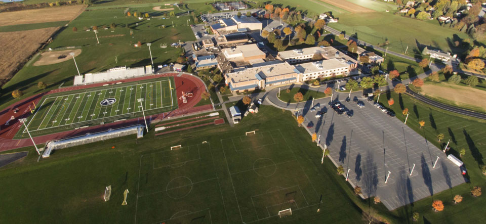 high school stadium and track