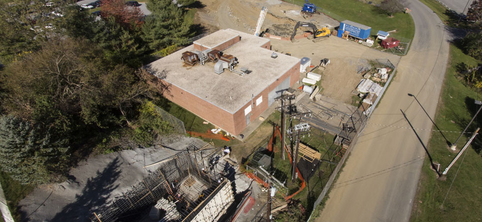 excavating work at lancaster north pump station