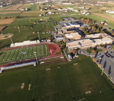 high school stadium and track