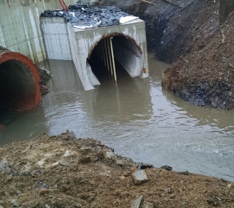 underground drainage and pump and lancaster north pump station