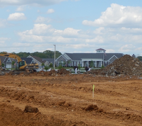 excavating equipment at listrak site in lancaster county pa