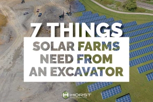 solar farm excavator header image