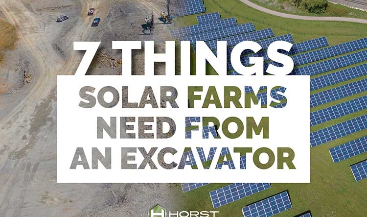 solar farm excavator header image