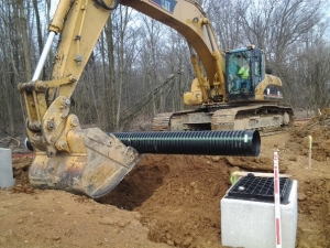 install drainage system