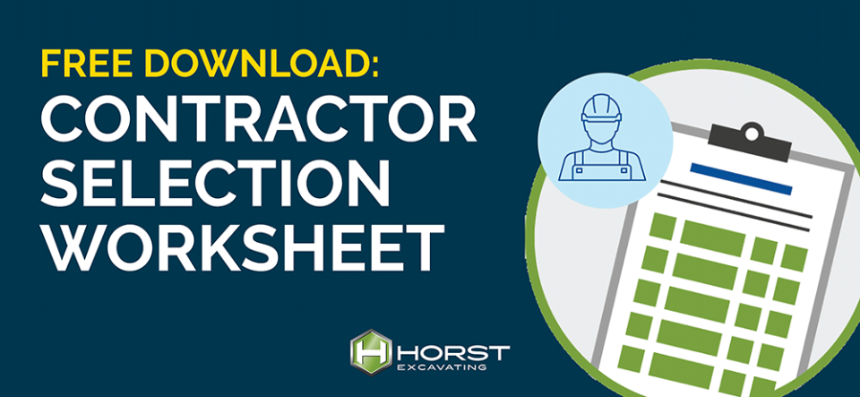 contractor selection worksheet free download