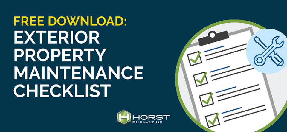 exterior property maintenance checklist download