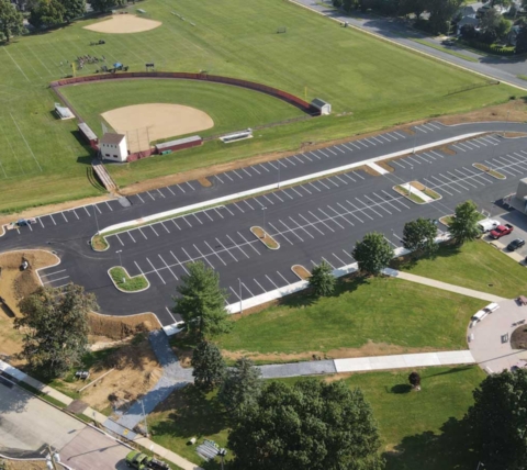 new parking lot